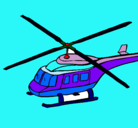 Dibujo Helicóptero  pintado por claudiaredin