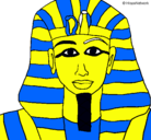 Dibujo Tutankamon pintado por ishaa