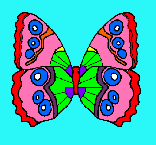 Dibujo Mariposa pintado por tochematole