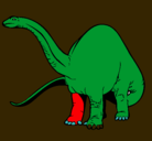 Dibujo Braquiosaurio II pintado por nvgf