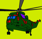 Dibujo Helicóptero al rescate pintado por jorgerocha