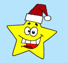 Dibujo estrella de navidad pintado por kingisabel