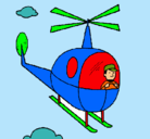 Dibujo Helicóptero pintado por johanpepe