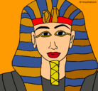 Dibujo Tutankamon pintado por YAGO