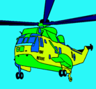 Dibujo Helicóptero al rescate pintado por punketo