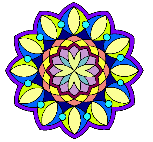 Dibujo Mandala 3 pintado por valen05