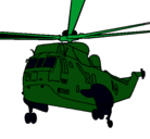 Dibujo Helicóptero al rescate pintado por nego