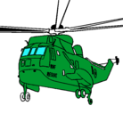 Dibujo Helicóptero al rescate pintado por toto