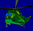 Dibujo Helicóptero al rescate pintado por TGER
