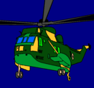 Dibujo Helicóptero al rescate pintado por fefe