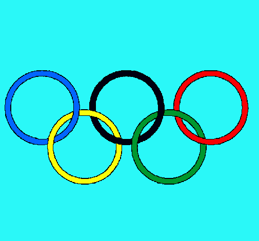 Dibujo Anillas de los juegos olimpícos pintado por Marce 