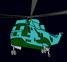 Dibujo Helicóptero al rescate pintado por dalberto10