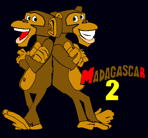 Dibujo Madagascar 2 Manson y Phil 2 pintado por CaRl05