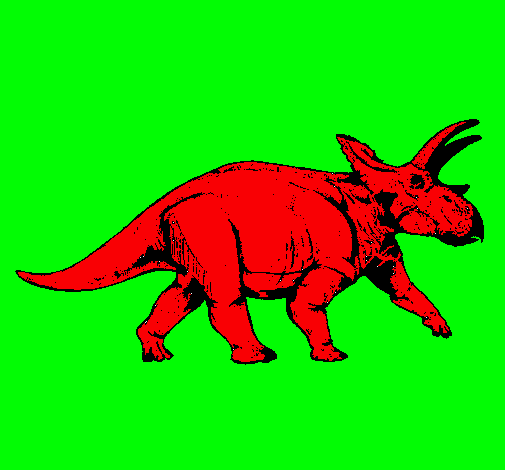 Dibujo Triceratops pintado por Amaruu