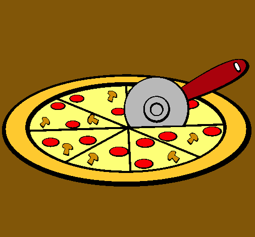 Dibujo Pizza pintado por davidbv