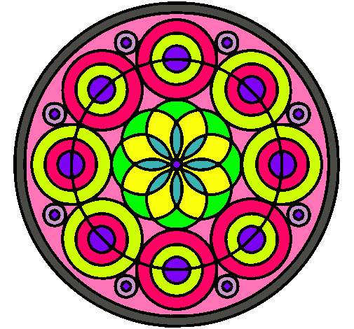 Dibujo Mandala 35 pintado por martitta