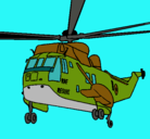 Dibujo Helicóptero al rescate pintado por gonzalo