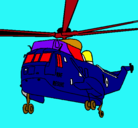 Dibujo Helicóptero al rescate pintado por alebatiz
