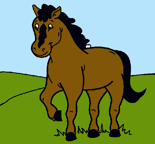 Dibujo Caballo pintado por sophyta