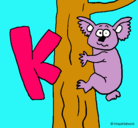 Dibujo Koala pintado por trabieso