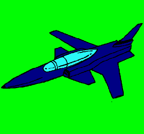 Dibujo Jet pintado por federico1199