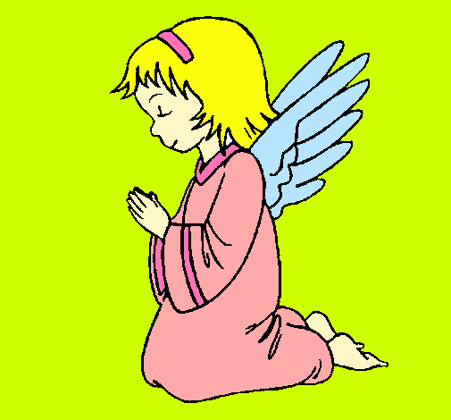 Dibujo Ángel orando pintado por LucyVega22