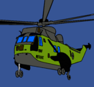 Dibujo Helicóptero al rescate pintado por Ramon