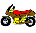 Dibujo Motocicleta pintado por motocros