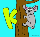Dibujo Koala pintado por zxcvvbbbbCCV