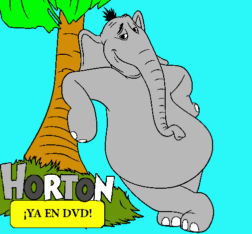 Dibujo Horton pintado por laptopcila