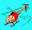 Dibujo Helicóptero pintado por campion