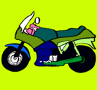 Dibujo Motocicleta pintado por joelito