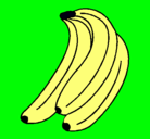 Dibujo Plátanos pintado por corazon1
