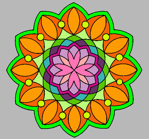 Dibujo Mandala 20 pintado por joki