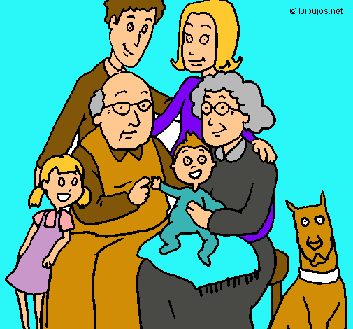 Dibujo Familia pintado por luce