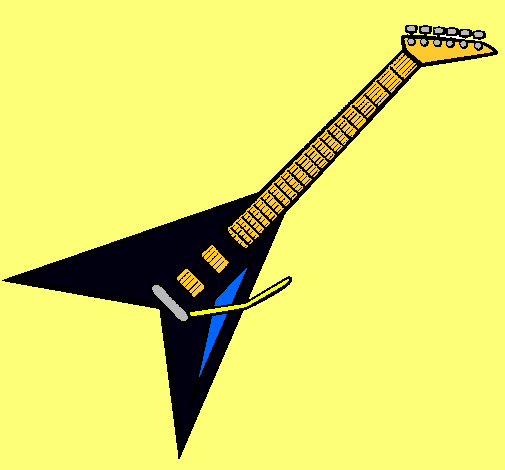Dibujo Guitarra eléctrica II pintado por sk8dan