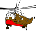 Dibujo Helicóptero al rescate pintado por pipi