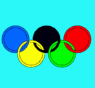 Dibujo Anillas de los juegos olimpícos pintado por Tahyson