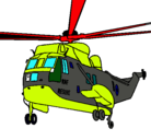 Dibujo Helicóptero al rescate pintado por elicoktero