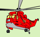 Dibujo Helicóptero al rescate pintado por esaf