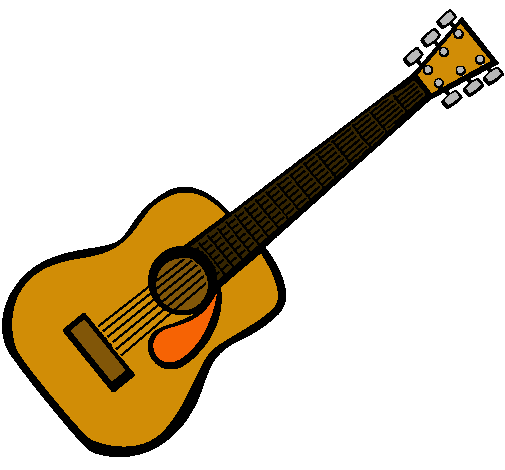 Dibujo Guitarra española II pintado por alexa4137