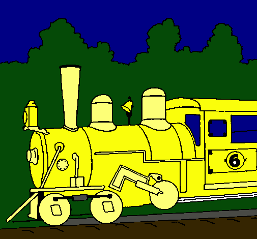 Dibujo Locomotora pintado por jorgito