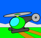 Dibujo Helicóptero pequeño pintado por timi
