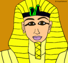Dibujo Tutankamon pintado por  josie