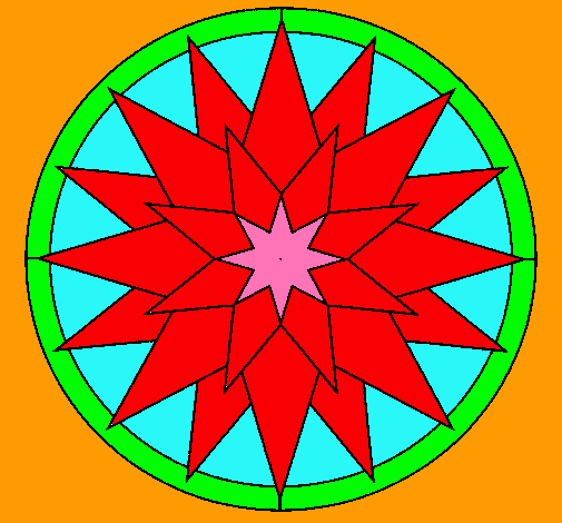 Dibujo Mandala 28 pintado por tochematole