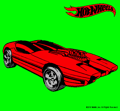 Dibujo Hot Wheels 2 pintado por federico1199