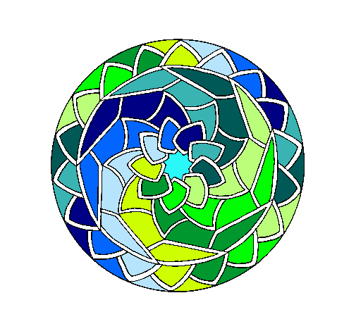 Dibujo Mandala 1 pintado por Maira