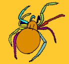 Dibujo Araña venenosa pintado por jandro