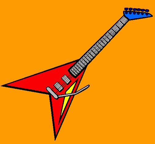 Dibujo Guitarra eléctrica II pintado por federico1199