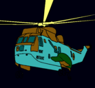 Dibujo Helicóptero al rescate pintado por gabipiloto